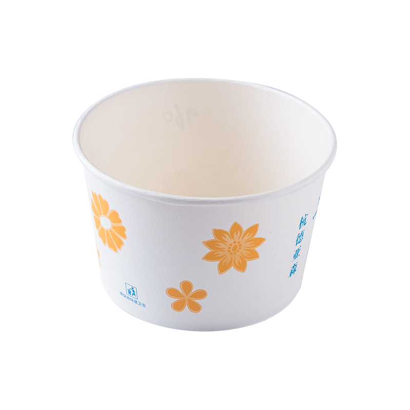 210gsm 840ml vas de hârtie albă pentru a lua
